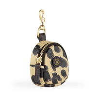 Little Pouch Charm- Leopard Vegan Leather