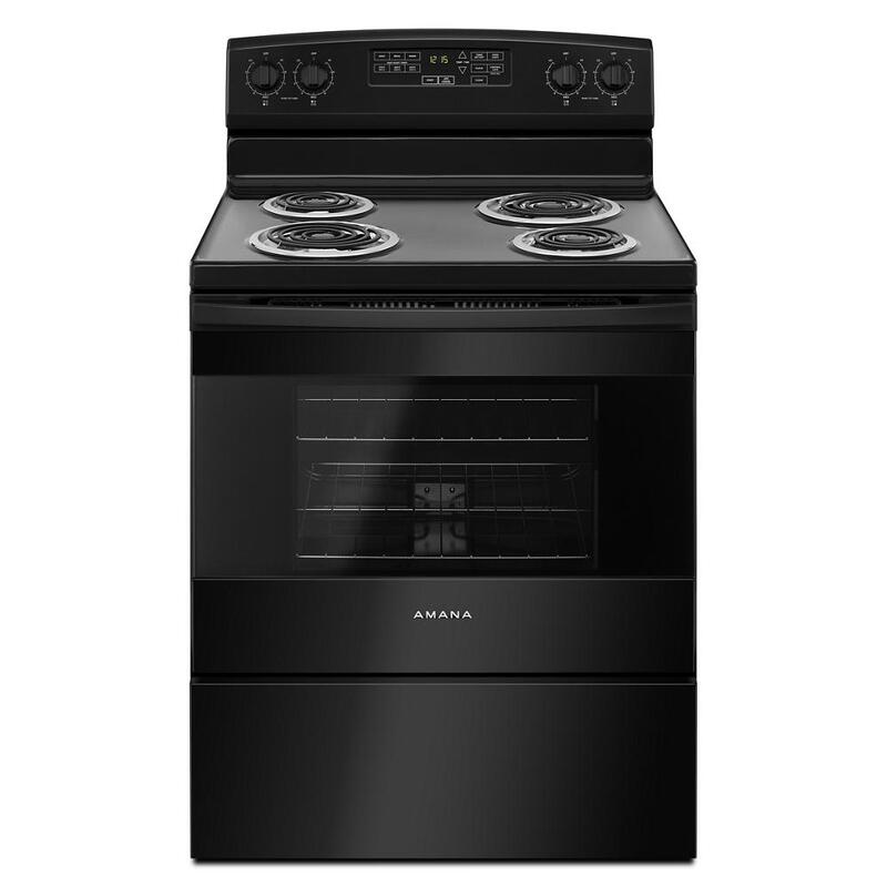 Amana® ACR4503SFB 30-inch Electric Range with Self-Clean Option Amana® ACR4503SFB 30-inch Electric Range with Self-Clean Option