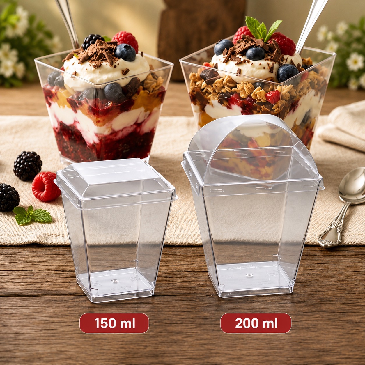 ACRYLIC DESSERT MINI CUP - (150ml/200ml)
