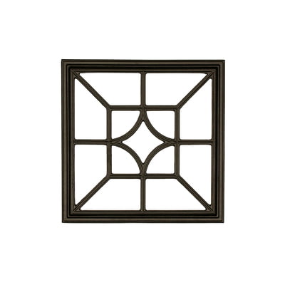Fence & Gate Black Cast Aluminum Inserts-Square-Diamond Fence & Gate Black Cast Aluminum Inserts-Square-Diamond