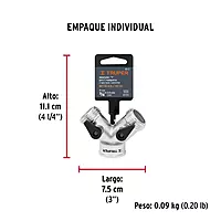 Conector 'Y' de aluminio, entrada 3/4' - AD-2 / 10372
