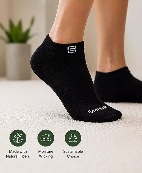 Eco Hug Premium Bamboo Ankle Socks