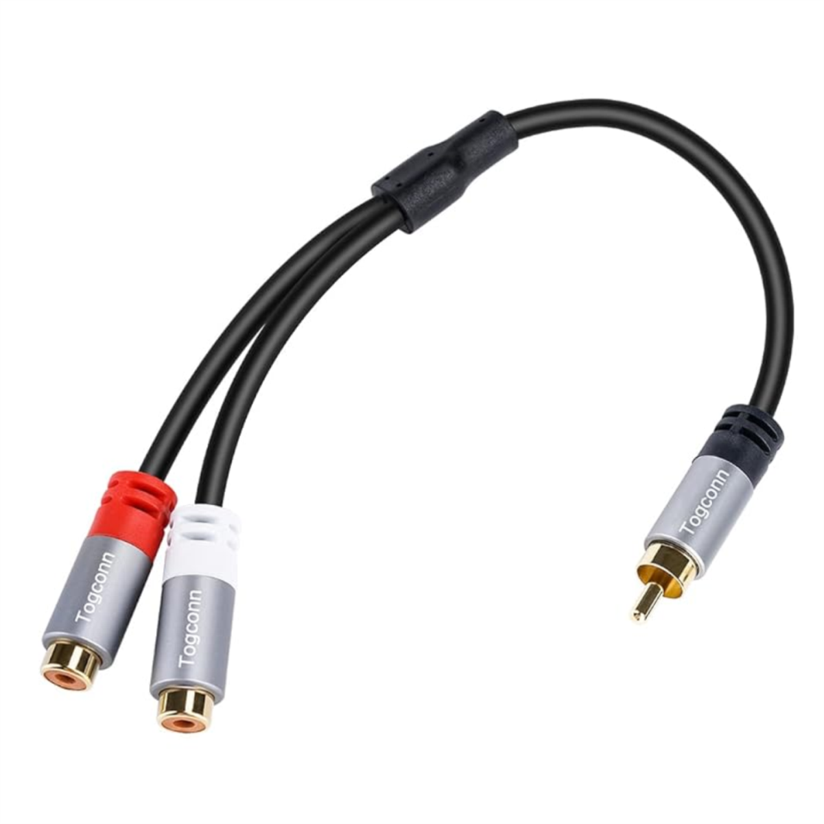 Adaptador Rca Macho a Dual Rca Hembra