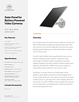 Solar Panel for Battery Powered Cameras - ADC-VACC-SP4W Solar Panel for Battery Powered Cameras - ADC-VACC-SP4W