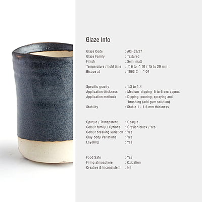 Sara Versatile Matt Textured Black ADH52/27