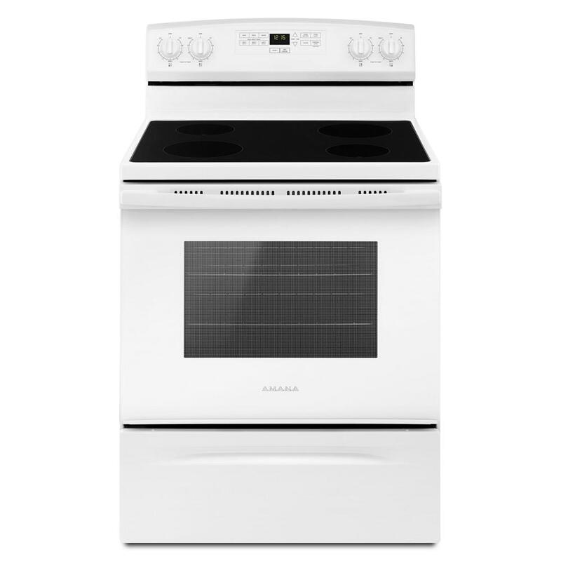 Amana® AER6303MF 30" Electric Range with Extra-Large Oven Window Amana® AER6303MF 30" Electric Range with Extra-Large Oven Window
