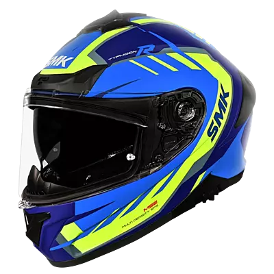 SMK TYPHOON AEROT MA545 MATT BLUE YELLOW BLUE (L)