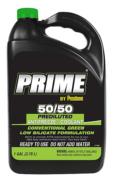 Prime By Prestone Conventional Green 50/50 Prediluted Antifreeze/Coolant