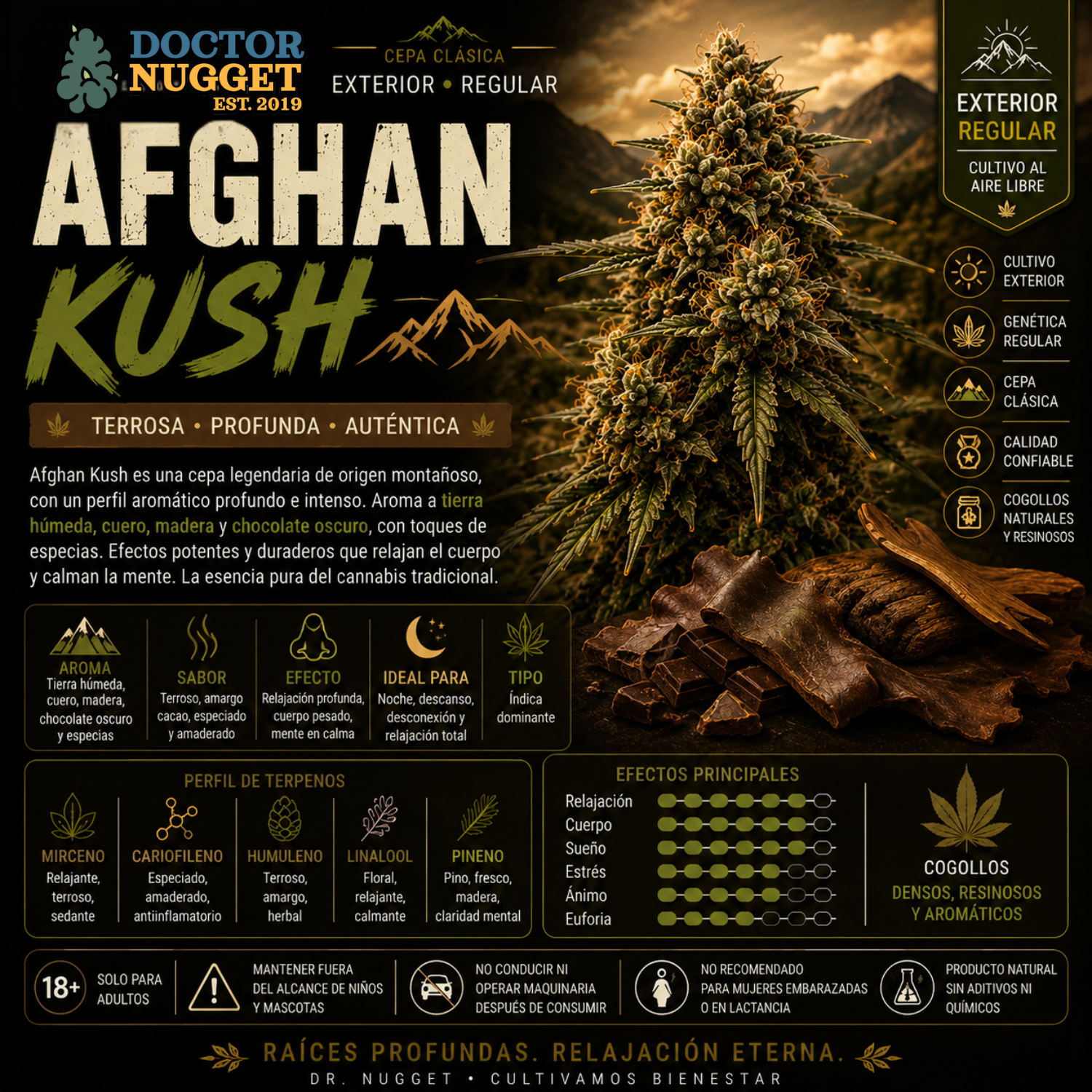 Dr. Nugget Afghan Kush THC Flor