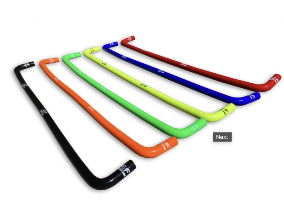 AF Racing Water Silicon Pipe FLUO AF RADIATOR Hose Radiator Colored-Orange