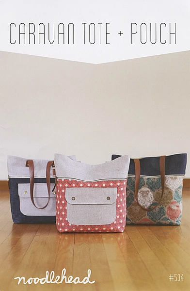 Caravan Tote and Pouch Bag Pattern | Noodlehead | AG-534