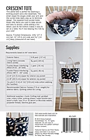 Crescent Tote Modern Bag Pattern | Noodlehead | #AG-545