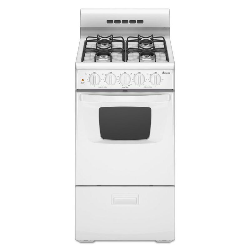 Amana® AGG222VDW 20" Gas Range with Compact Oven Capacity Amana® AGG222VDW 20" Gas Range with Compact Oven Capacity