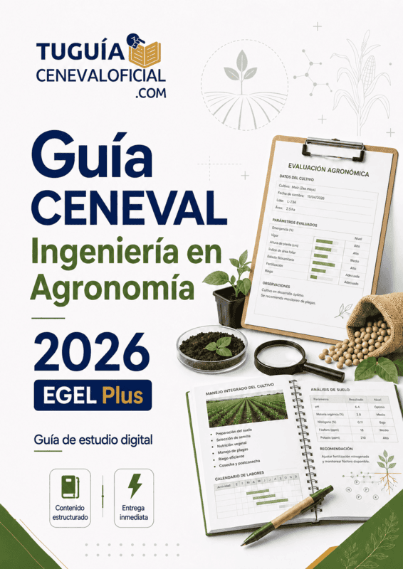 Guía CENEVAL Ingeniería Agronomía 2026