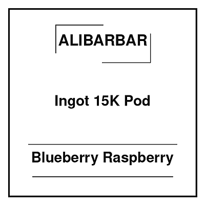 Alibarbar Ingot 15K Pod Blueberry Raspberry Alibarbar Ingot 15K Pod Blueberry Raspberry
