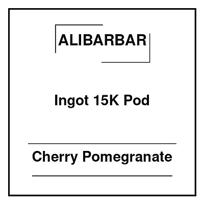 Alibarbar Ingot 15K Pod Cherry Pomegranate Alibarbar Ingot 15K Pod Cherry Pomegranate