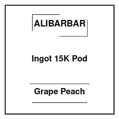 Alibarbar Ingot 15K Pod Grape Peach Alibarbar Ingot 15K Pod Grape Peach