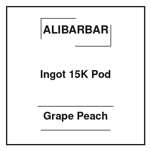 Alibarbar Ingot 15K Pod Grape Peach