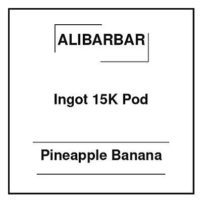 Alibarbar Ingot 15K Pod Pineapple Banana Alibarbar Ingot 15K Pod Pineapple Banana