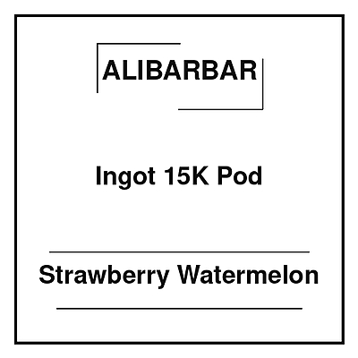 Alibarbar Ingot 15K Pod Strawberry Watermelon Alibarbar Ingot 15K Pod Strawberry Watermelon