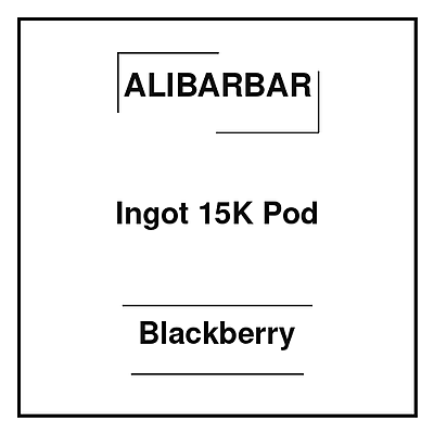 Alibarbar Ingot 15K Pod Blackberry Alibarbar Ingot 15K Pod Blackberry