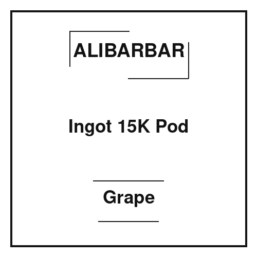 Alibarbar Ingot 15K Pod Grape Alibarbar Ingot 15K Pod Grape