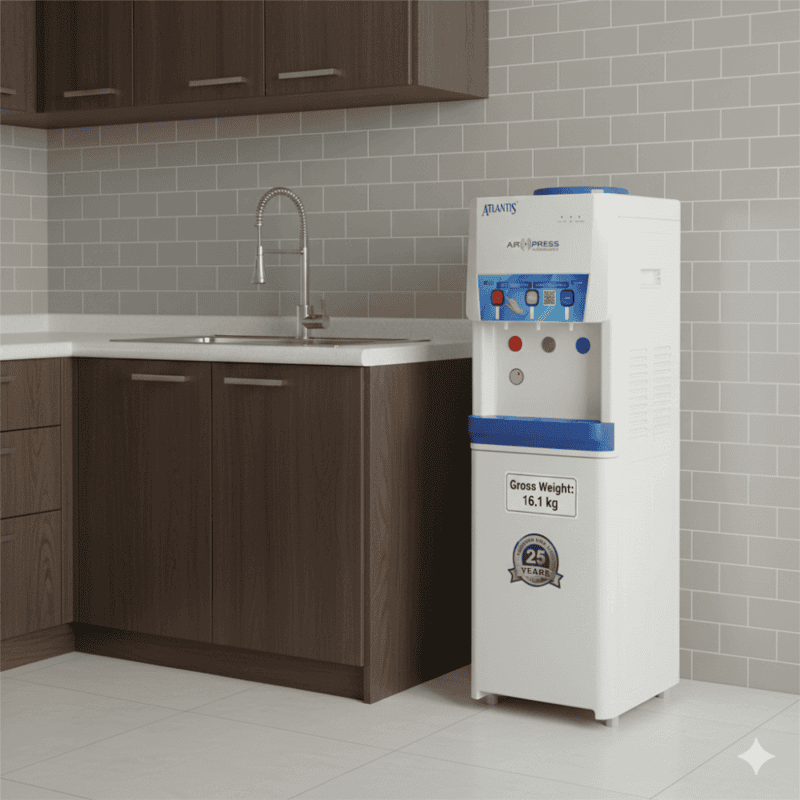 Atlantis Air Press Touchless Floor Standing Water Dispenser