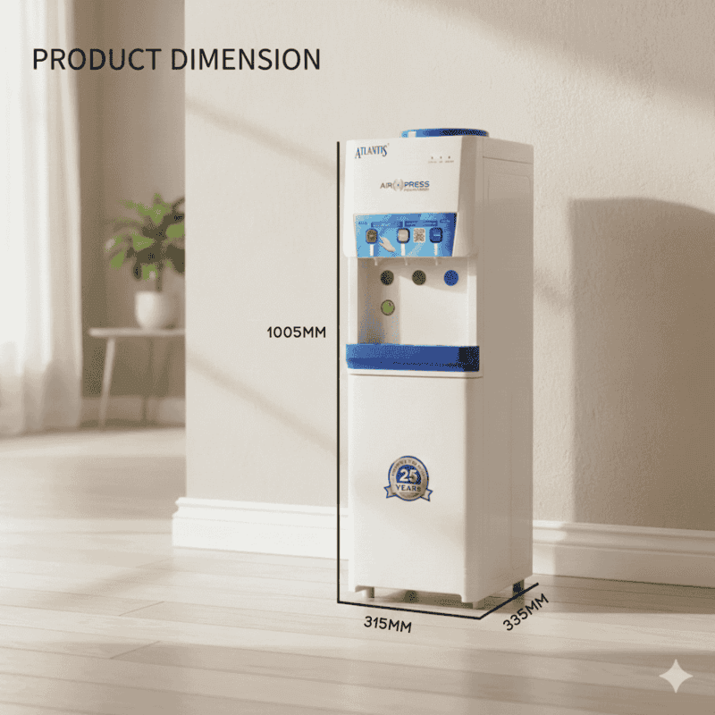 Atlantis Air Press Touchless Floor Standing Water Dispenser