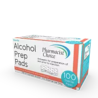 Pharmacist Choice Alcohol Prep Pads 100 CT - CASE - 50/CS