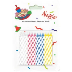 ALEGRIA VELITAS PARA PASTEL 24 PZAS