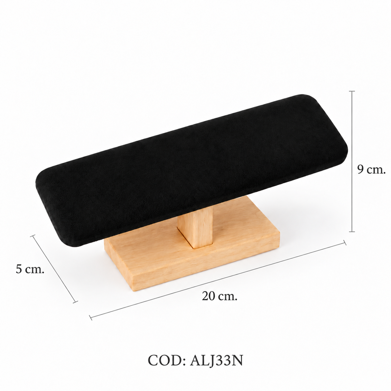 EXHIBIDOR DE ESCLAVAS DE MADERA NEGRO (19.5*8.5CM) - (ALJ33) EXHIBIDOR DE ESCLAVAS DE MADERA NEGRO (19.5*8.5CM) - (ALJ33)