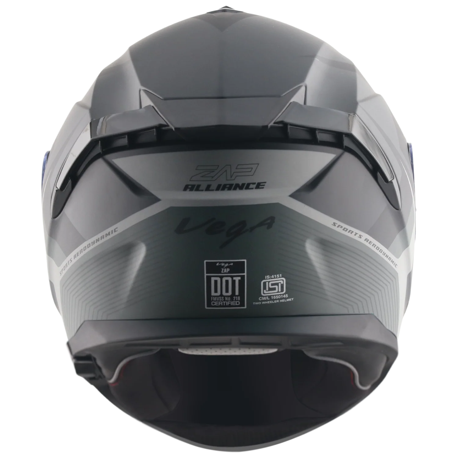 VEGA ZAP ALLIANCE DULL BLACK/GREY D/V (L) VEGA ZAP ALLIANCE DULL BLACK/GREY D/V (L)