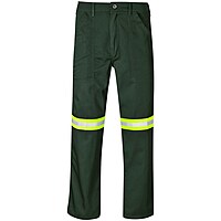 Site Premium Polycotton Pants - Reflective Legs - Yellow Tape