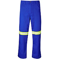 Site Premium Polycotton Pants - Reflective Legs - Yellow Tape