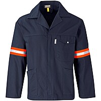 Artisan Premium 100% Cotton Jacket - Reflective Arms - Orange Tape