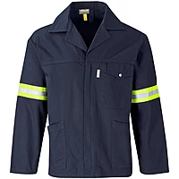 Artisan Premium 100% Cotton Jacket - Reflective Arms & Back - Yellow Tape