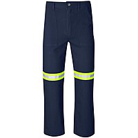 Artisan Premium 100% Cotton Pants - Reflective Legs - Yellow Tape