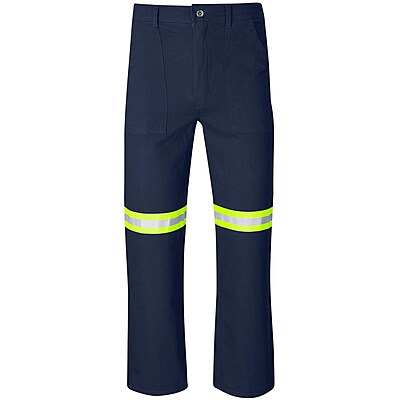 Artisan Premium 100% Cotton Pants - Reflective Legs - Yellow Tape