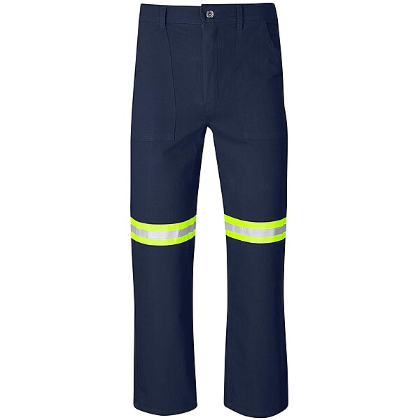 Artisan Premium 100% Cotton Pants - Reflective Legs - Yellow Tape