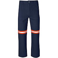 Artisan Premium 100% Cotton Pants - Reflective Legs - Orange Tape