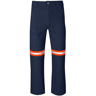 Artisan Premium 100% Cotton Pants - Reflective Legs - Orange Tape