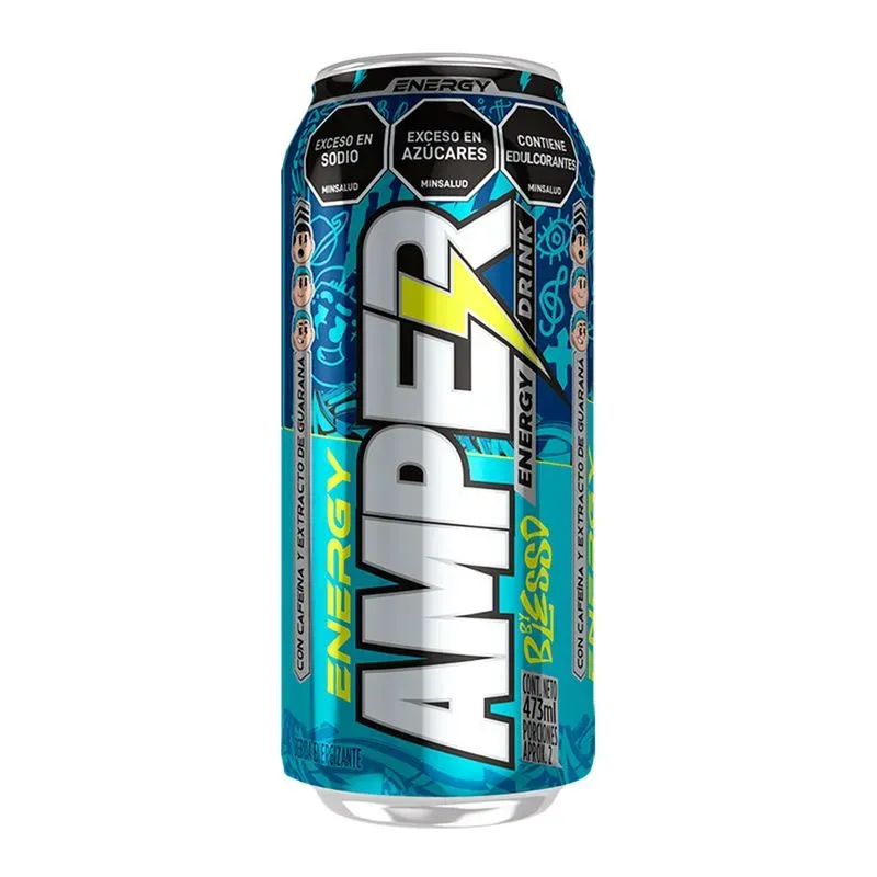 AMPER BLUE BEBIDA ENERGIZANTE 473 ML