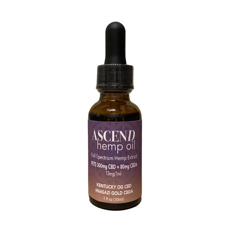 PETS Kentucky OG 300mg CBD + Anasazi Goldn80mg CBDA oil