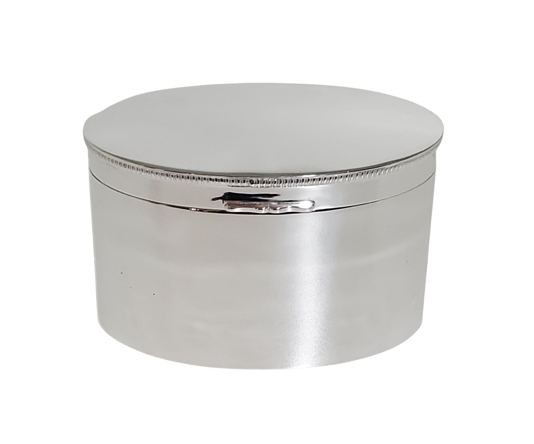 Oval Box Shaped & Footed English Silver Plate c.1980 Oval Box Shaped & Footed English Silver Plate c.1980