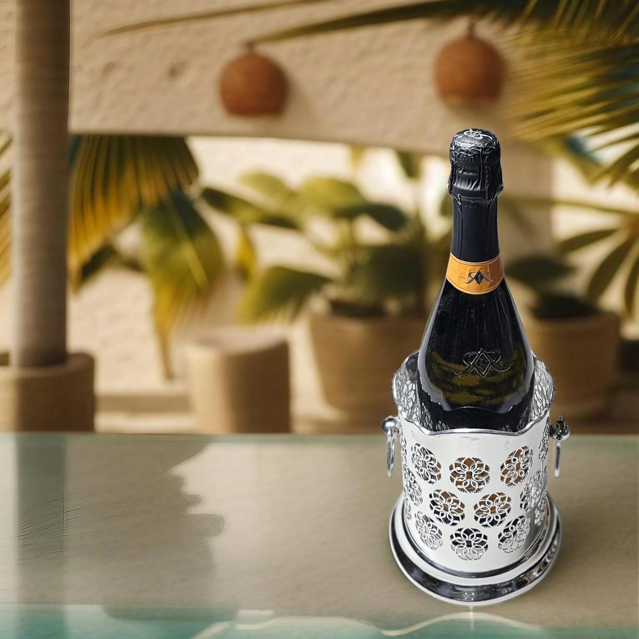 Syphon Stand Pierced  English Silver Plate c.1885.SKU:ANT4033