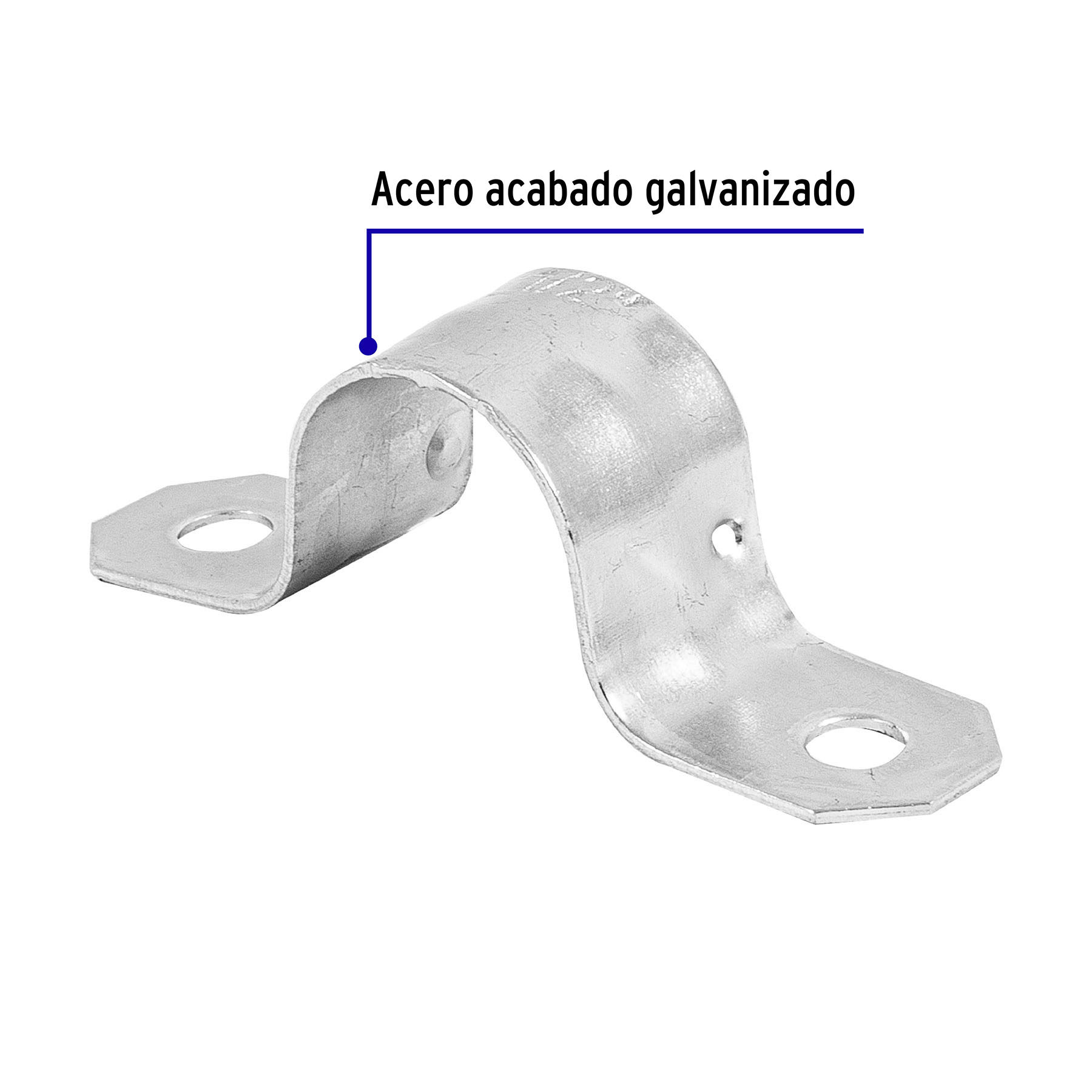 Bolsa con 10 abrazaderas 1/2' tipo omega para tubo, Volteck - AO-1/2 / 46923