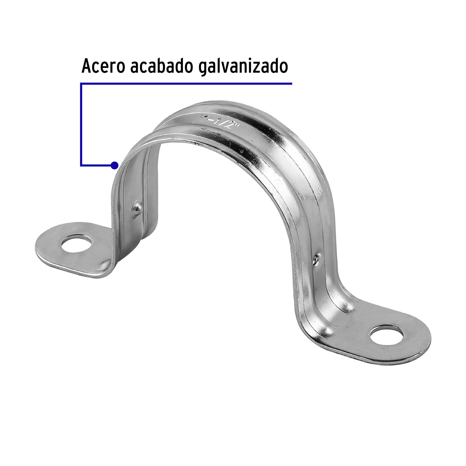 Bolsa con 5 abrazaderas 1-1/2' tipo omega para tubo, Volteck - AO-112 / 46031