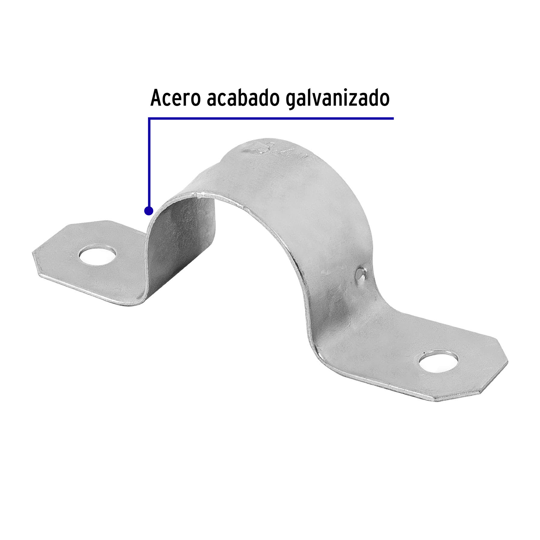 Bolsa con 10 abrazaderas 3/4' tipo omega para tubo, Volteck - AO-3/4 / 46924