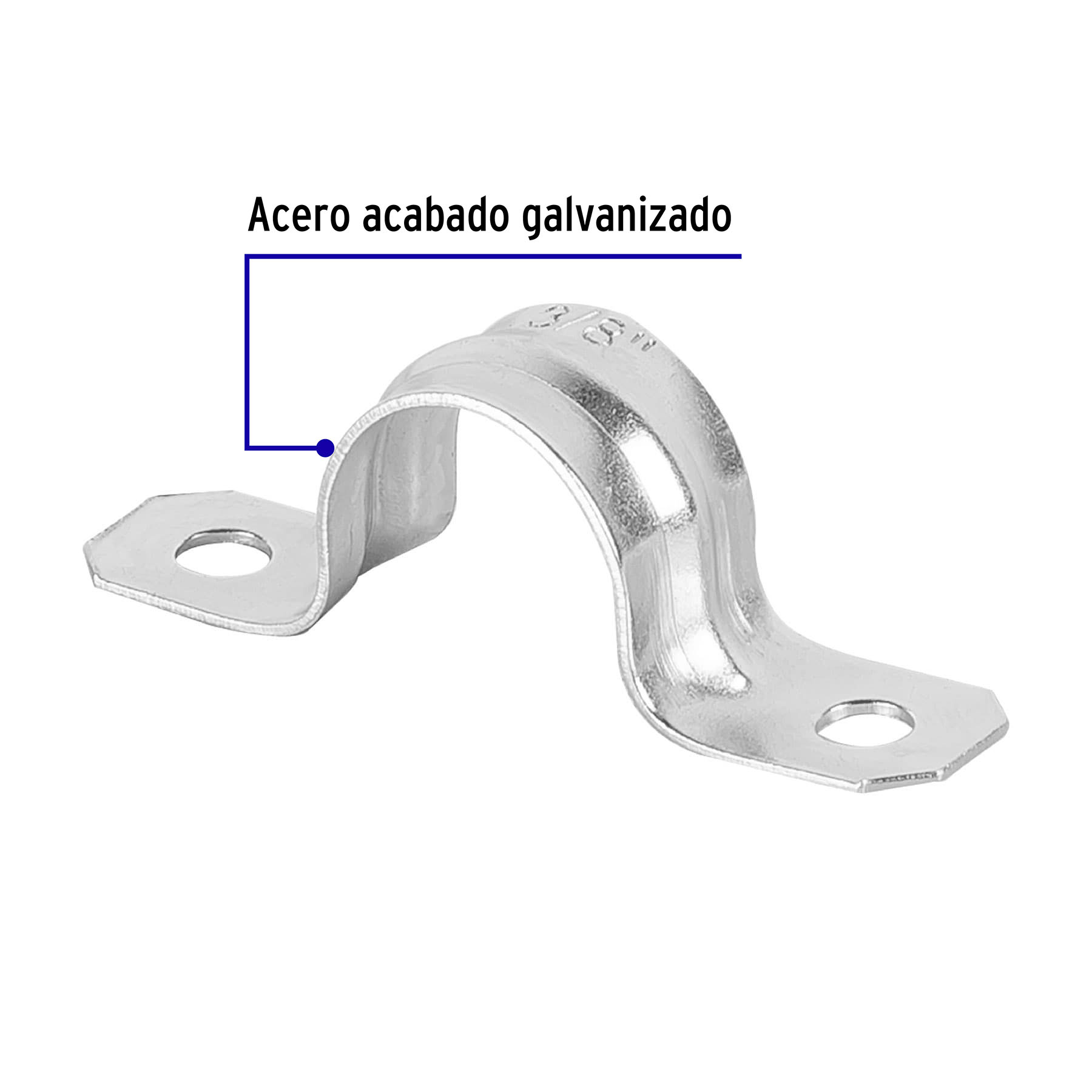 Bolsa con 10 abrazaderas 3/8' tipo omega para tubo, Volteck - AO-3/8 / 46926