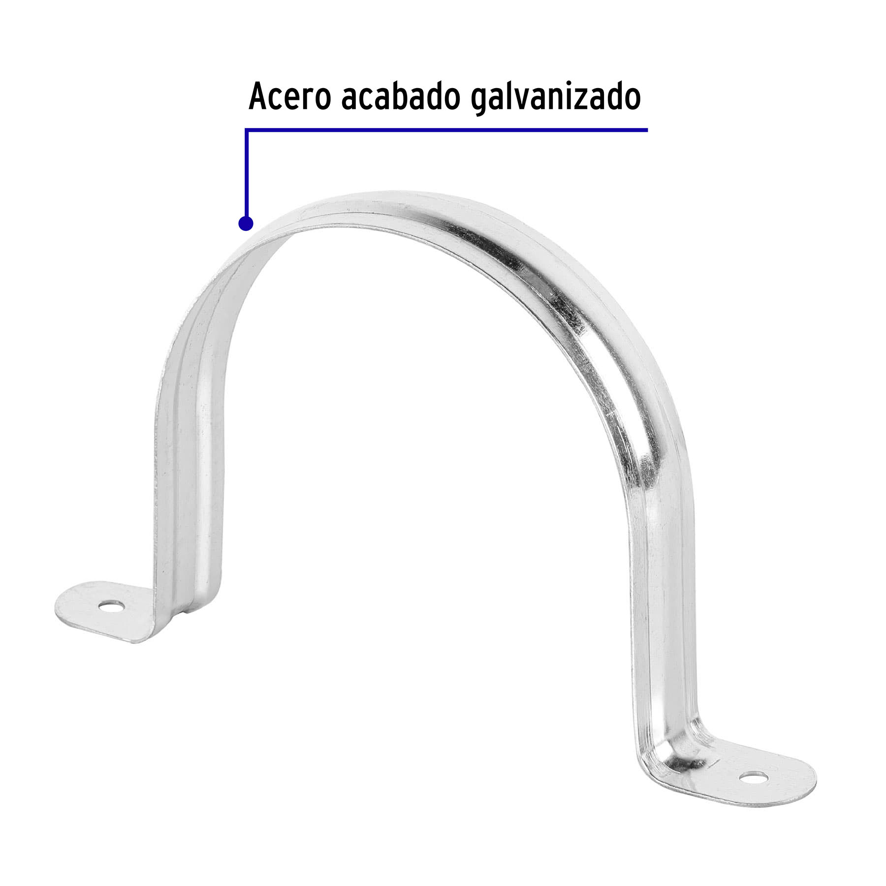 Bolsa con 5 abrazaderas 4' tipo omega para tubo, Volteck - AO-4 / 46929